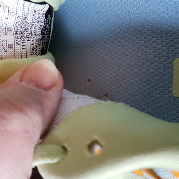 Hoka One One Rincon 3 pre-owned sz 10 B.  Green, blue & orange.  VGC - Picture 11 of 11